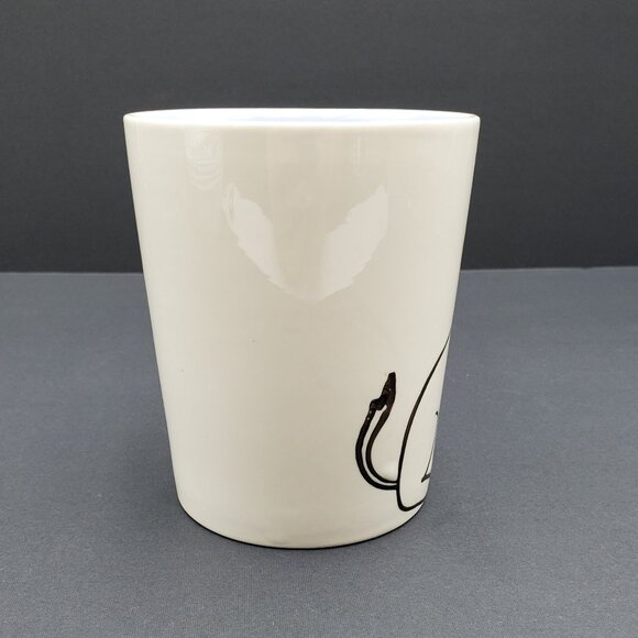 Tag Dog Mug White Mug with Black Etched Dog Puppy Mug with Purple Interior - Picture 2 of 8